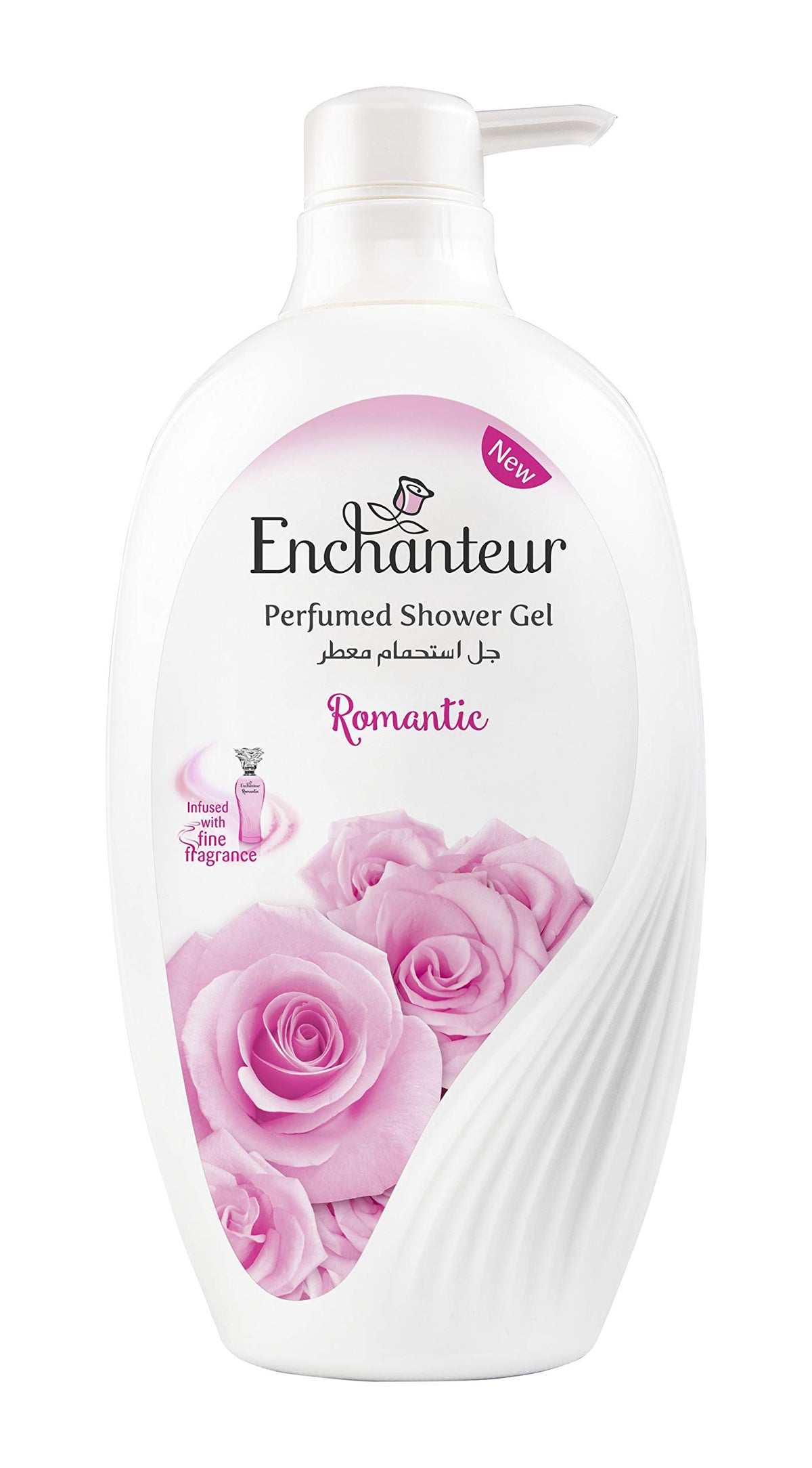 EnchantEUr Romantic Shower Gel, Shower Experience With Fine Floral Fragrance, 550 ml