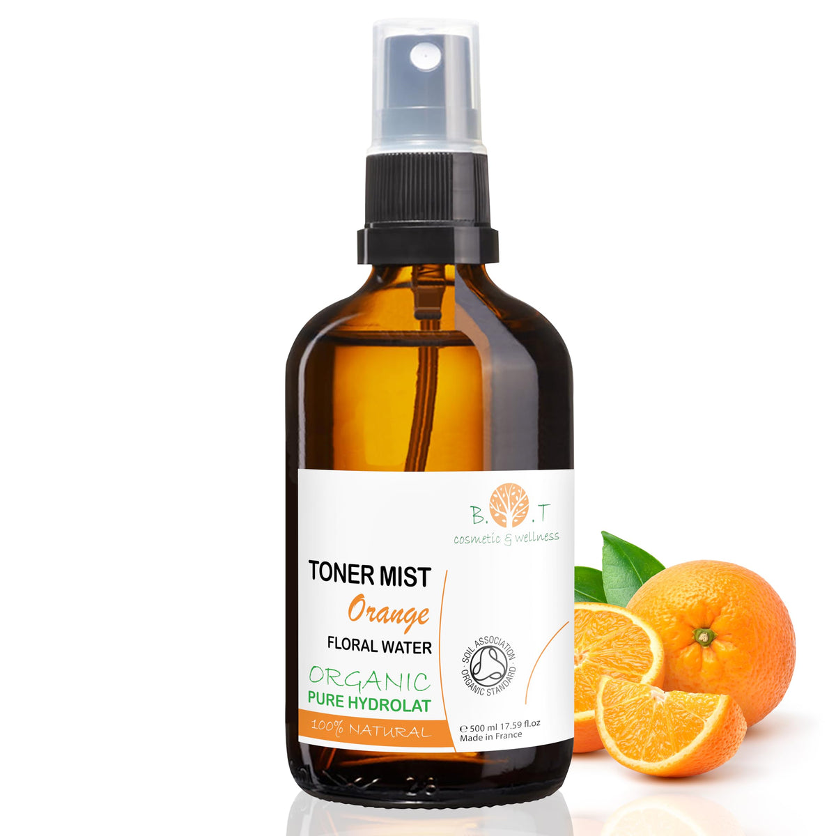 B.O.T cosmetic & wellness Organic Hydrolat Orange Neroli 500 ml Floral Water 100% Pure