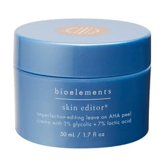 Bioelements Skin Editor, Leave-On AHA Chemical Face Peel Cream for All Skin Types With 3% Glycolic Acid & 7% Lactic Acid, Vegan, Gluten Free, Never Tested on Animals - 1.7 fl oz