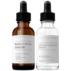 Asterwood Bakuchiol Serum 1 oz + 10% Niacinamide Serum 1 oz