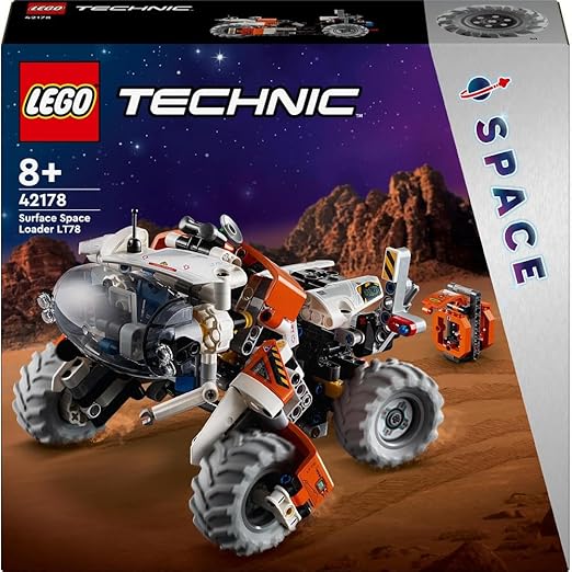 LEGO Technic Surface Space Loader LT78 Toy Playset for 8 Plus Year Old Kids, Boys & Girls, Vehicle Building Set with Crane for Independent Exploration Play, Birthday Gift Idea 42178