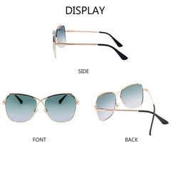 FEISEDY Womens Pilot Sunglasses Oversized Butterfly X Shape Design Cateye Cute Lady Sunglasses B2738