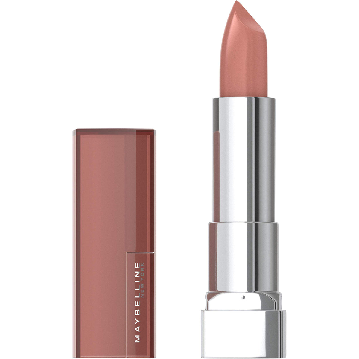 Maybelline Color Sensational Lipstick, Lip Makeup, Cream Finish, Hydrating Lipstick, Nearly There, Nude,1 Count