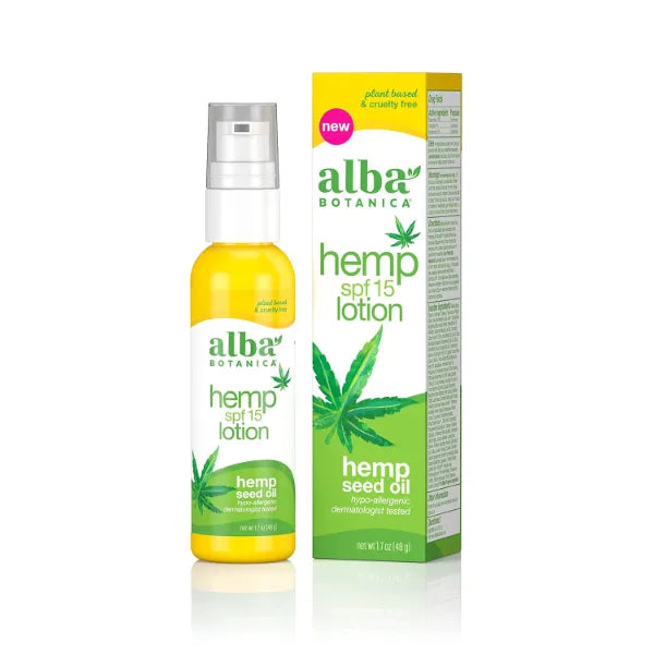 Alba Botanica Hemp Hydrating SPF 15 Lotion, 1.7 oz