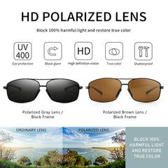 SUNGAIT Ultra Lightweight Rectangular Polarized Sunglasses UV400 Protection