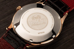 Orient Mens Automatic Watch, Analog Display and Leather Strap FAC08001T0