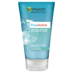 Garnier Pure Active Anti Blemish Deep Pore Face Wash, for Oily Skin Prone to Imperfections, Enriched With Salicylic Acid, Eucalyptus Extract & Zinc 150 ml