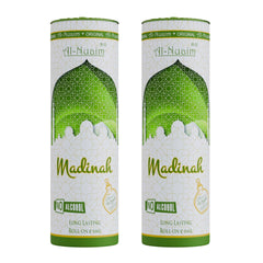 Al-Nuaim Barrel Series Madina Attar Roll On for Men & Women - Pack of 2 (6ml Each) | Alcohol Free Fragrance