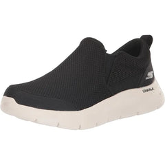 Skechers MEN GO WALK FLEX Shoes BLACK WHITE, 43 EU
