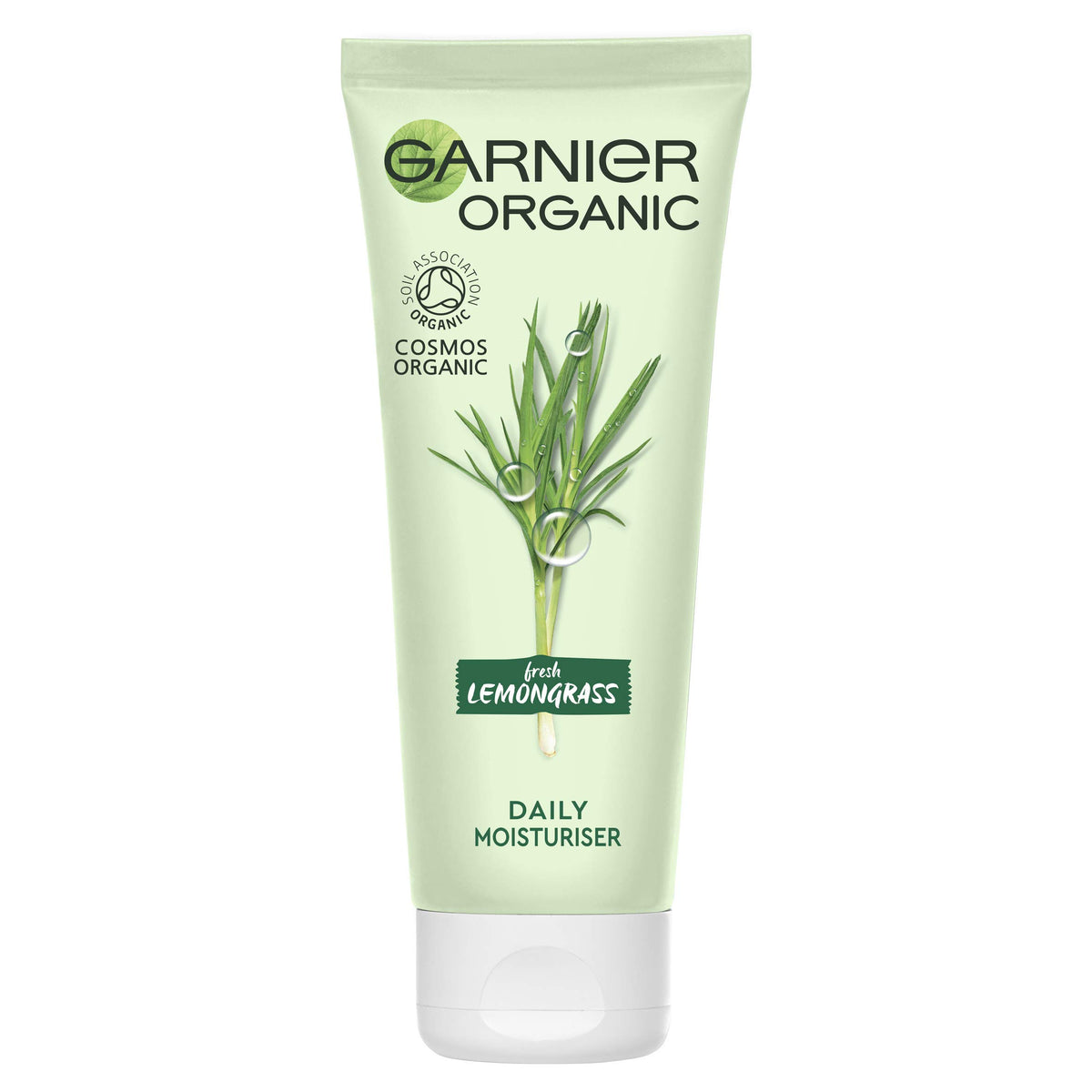 Garnier Organic Lemongrass Daily Face Moisturiser, Refreshing And Hydrating Day Cream Combination And Normal Skin 50 Ml