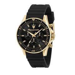 Maserati Men's Sfida R8871640001 Black Silicone Quartz Fashion Watch