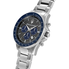 Maserati Sfida Men's Watch Limited Edition Chronograph Analogue - R8873640018, silver, 44mm, Bracelet