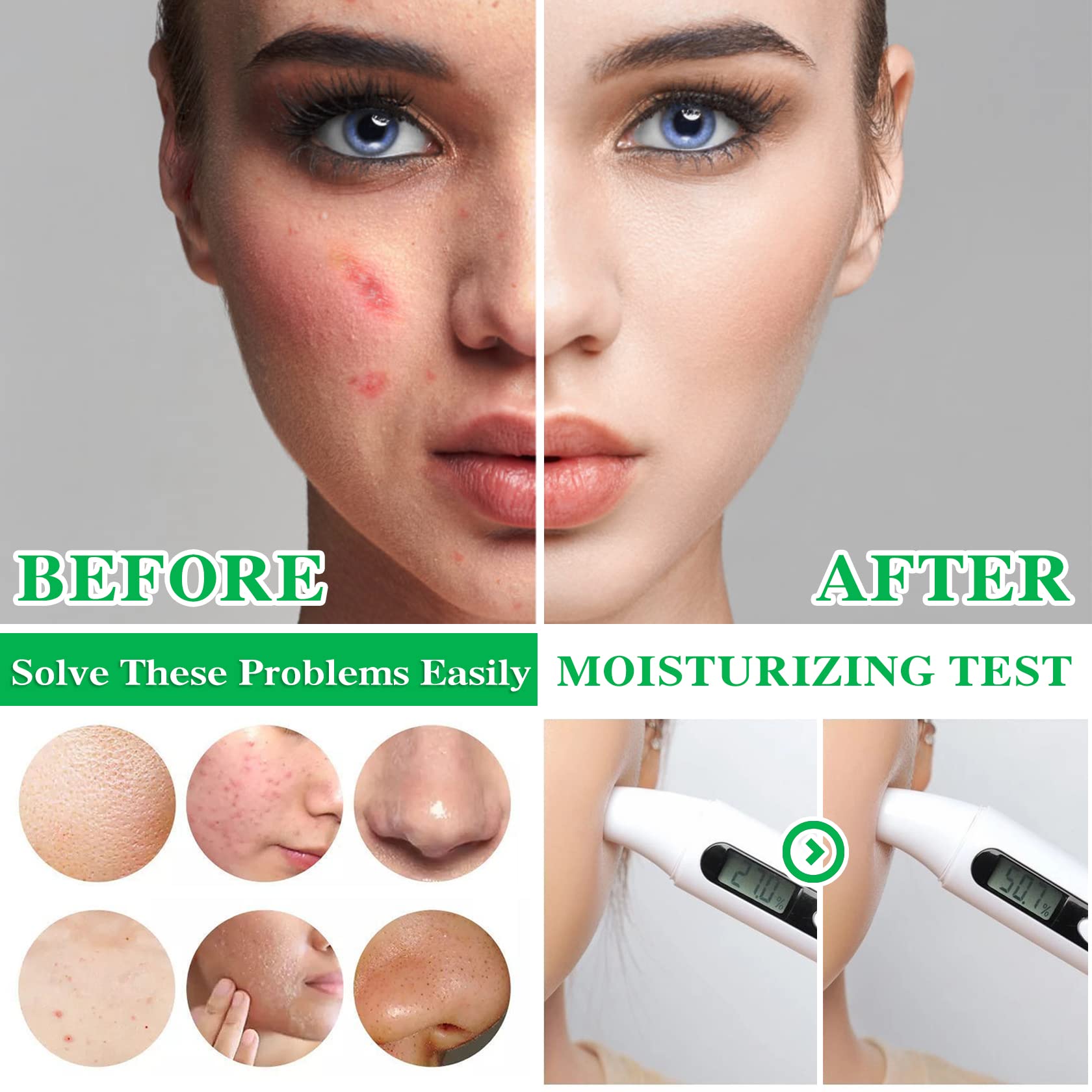 WYBLZPXZ Mushroom Head Air Cushion CC Cream BB Cream Cushion Foundation Set Moisturizing Full Coverage Foundation Concealer Lasting Foundation Makeup Even Skin Tone Makeup Base Primer（4 Pcs）