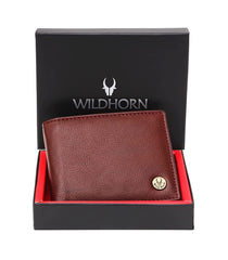 WildHorn Brown Men's Wallet - Maroon