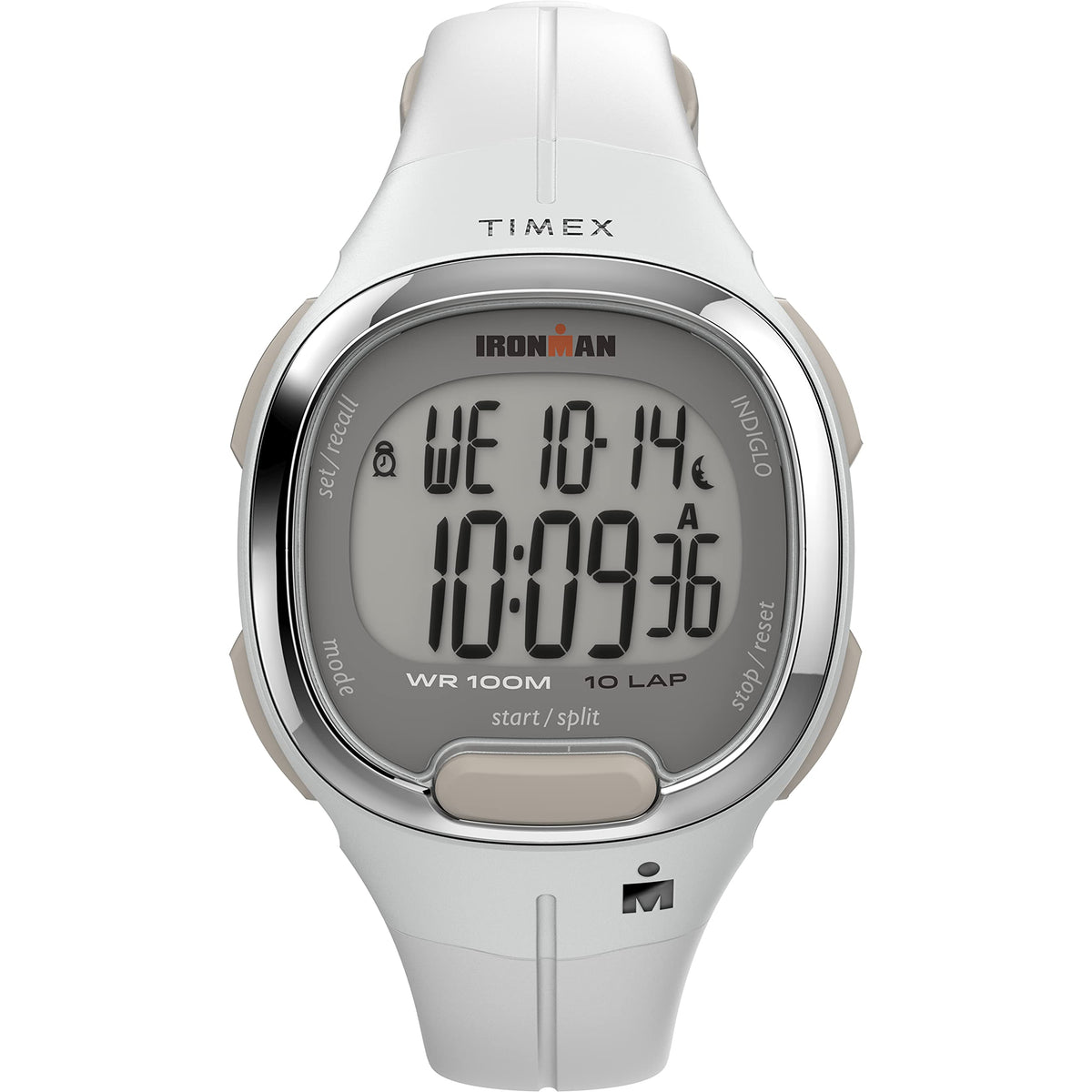 Timex Women's Ironman Transit 33mm Resin Strap Watch - White/Chrome-tone