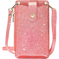 Valentoria Women's Crossbody Bag , Small Leather Shoulder Purse with Card Wallet and Lanyard Case