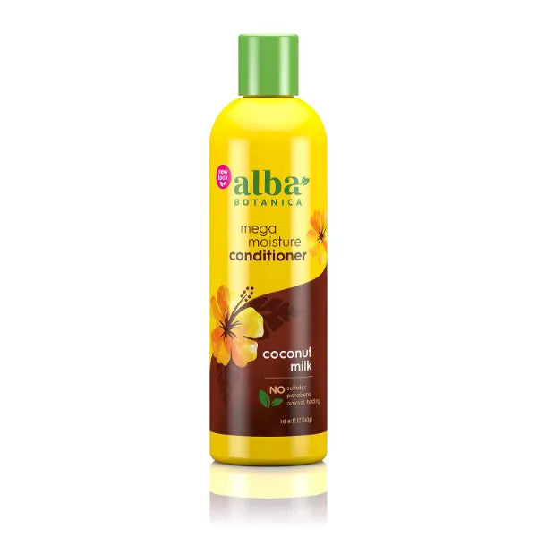 Alba Botanica Drink It Up Coconut Milk Hawaiian Conditioner, 12 oz