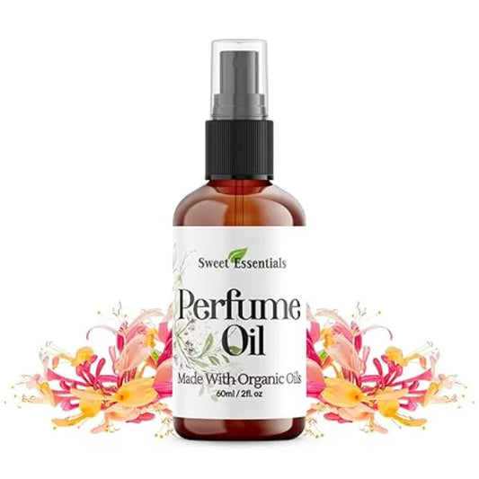 Sweet Essentials HEAVENLY HONEYSUCKLE, Fragrance Perfume Oil, Made with Organic Oils, 2oz, Spray on Perfume Hair & Body Oil Alcohol, Silicone & Preservative Free