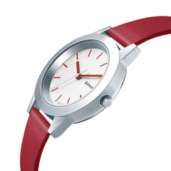 Sonata Silver White Dial Analog watch For Women-NR87019SL12