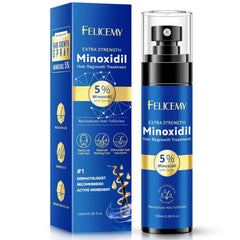 Felicemy 5% Minoxidil for Men and Women Hair Growth, Minoxidil Spray For Beard Growth Serum, Combat Hair Thinning and Loss, Strengthen Regrowth Treatment 3.38 Fl Oz