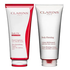 Clarins Body Fit Active Gel Cream and Extra Firming Anti Aging Body Cream Bundle Targets Cellulite Visibly Tightens and Hydrates All Skin Types