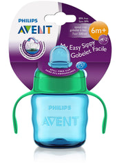 Philips Avent SCF551/05 Spout Cup, 200 ML, Green And Blue, 6+ Months with Philips Avent Spout Cup, 200 Ml, Pink/Purple, SCF551/03