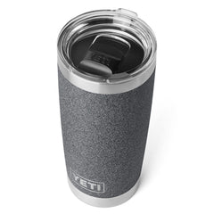 YETI Rambler 20 oz Tumbler, Stainless Steel, Vacuum Insulated with MagSlider Lid - Black Stone-Textured