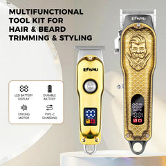 ENSSU Hair Clippers for Men Professional, Cordless Barber Clippers and Trimmers Set, Men's Hair Clippers for hair cutting with LED Display, Men's Grooming Kit