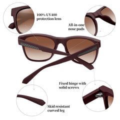 Joopin Square Polarized Sunglasses for Men Women, Classic Retro Sun Glasses UV400 Protection Driving Fishing