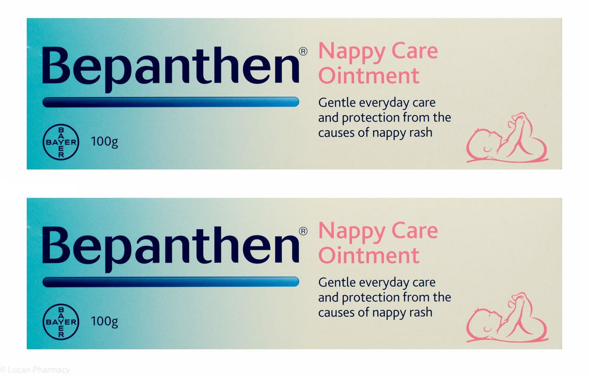 Bepanthen Nappy Care Ointment Diaper Cream - 100g (Pack of 2)