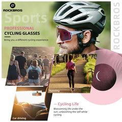 ROCKBROS Polarized Sunglasses UV Protection for Women Men Cycling Sunglasses