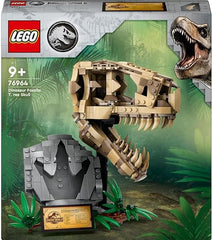 LEGO Jurassic World Dinosaur Fossils: T. rex Skull Toy for 9 Plus Year Old Boys, Girls & Kids, 3D Skeleton Model Kit with Opening Jaw and Display Stand, makes a Cool Dino Decoration, Gift Idea 76964