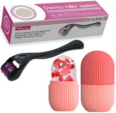 N.Y.N Beauty Derma Roller for Hair Growth and Ice Face Roller Silicone Facial Cube for Eyes and Neck Massage to Remove Dark Circles
