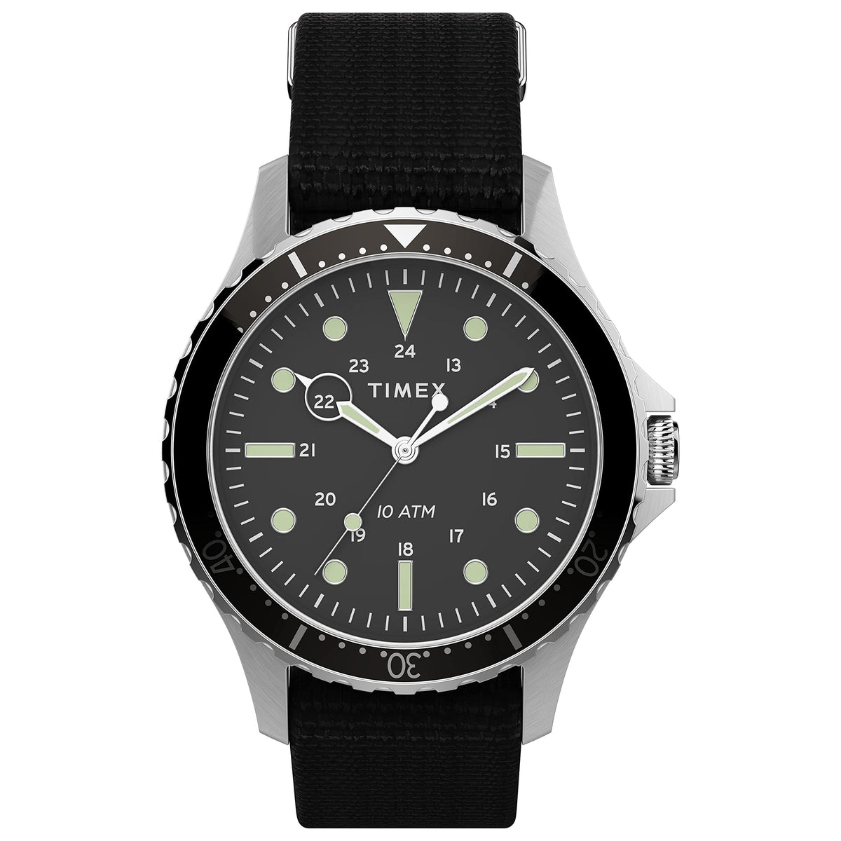 Timex Men's Navi XL 41mm Analog Quartz Stainless Steel 20 Casual Watch - Black/Silver