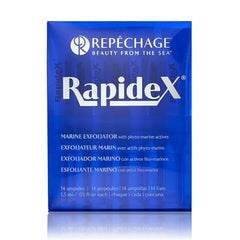 Repechage Rapidex Marine Face Exfoliator 14 Day Nightly Program with Seaweed Extracts, Multi Fruit Glycolic & Lactic Acids 14 Uni Dose Face Exfoliant Ampules for Smoother, Refined Skin Texture