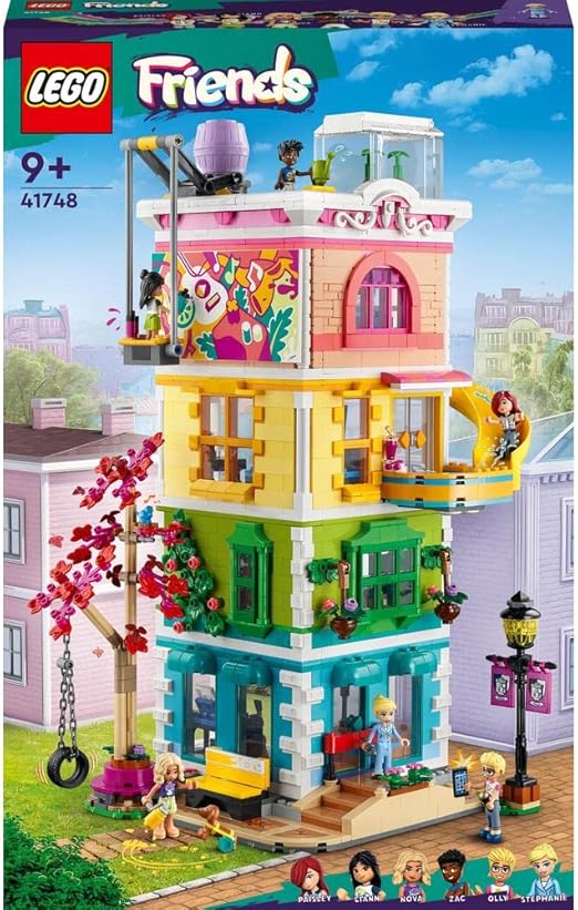 LEGO 41748 Friends Heartlake City Community Centre Modular Building Set, Toy Birthday Gift Idea for Kids, Girls, Boys with Art and Recording Studios, Gaming Room plus Pickle the Dog and More