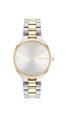 Calvin Klein LINKED BRACELET 32MM Women's Watch, Analog - Silver White