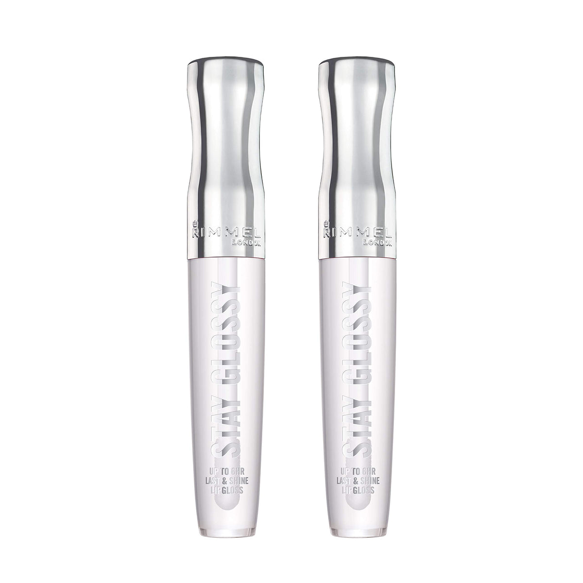 Rimmel Stay Glossy 6-Hour Lip Gloss, Seductive Me, 0.18 fl oz, 2 count (Pack of 1)
