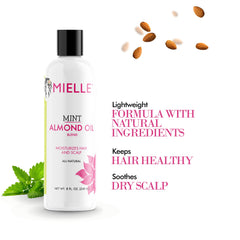 Mielle Organics Mint Almond Oil For Hair 8 oz (940550)