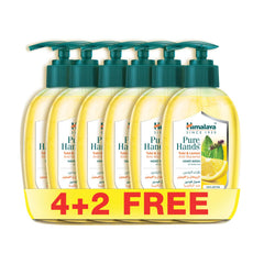 Himalaya Since 1930 PURE HANDS TULSI & LEMON Anti-Bac. HAND WASH 250mlx6