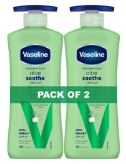 Vaseline Body Lotion Aloe Soothe, 2 X 400ml