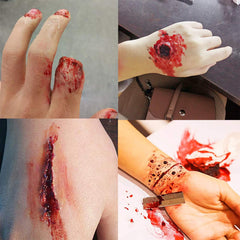 BASTOUR Skin wax, derma wax, scar wax, Halloween make-up wax, wound effect wax, scar wax, fake scar wound make-up, for Halloween, festival, stage, special effects, masquerade, cosplay party, 15 g