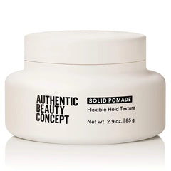 Authentic Beauty Concept Solid Pomade | Texture Hair Pomade | Medium Hold | Shiny Finish | All Hair Types | Vegan & Cruelty-free | Silicone-free | 2.9 oz.
