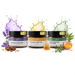 MyMagicHealer Ultimate Flare Care TRIO Universal, Essential Oil Free & Thyme Tea Tree Drawing Salve Care for HS, Boils, Breakouts & Sensitive Skin Natural Ingredients 3 x 1oz