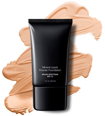 Jolie Mineral Liquid Powder Foundation SPF 15 1 Fl. Oz. Hypoallergenic - For All Skin Types (Pale Beige)