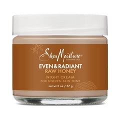 SHEA MOISTURE Even and Radiant Face Cream For Uneven Skin Tone and Dark Spots Night Cream With Raw Honey 2 oz