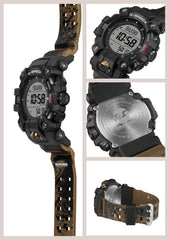 Casio Wristwatch GW-9500TLC-1JR, MUDMAN Radio Solar, Biomass Plastic, Sand Color, Black