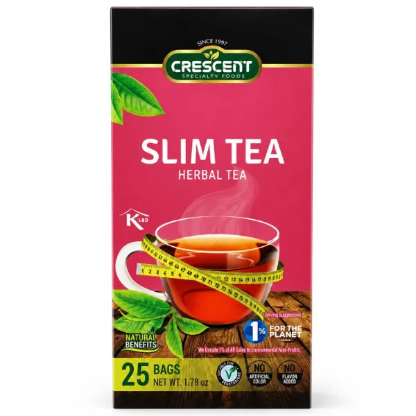 Crescent Specialty Food Herbal Tea, 25 Tea Bags, Anise Thyme Mint Basil Chamomile Sage Althaea Senna Blend, 0 Calories, No Artificial Color, No Flavor Added, 1.78 oz