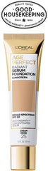 L'Oreal Paris Age Perfect Radiant Serum Foundation with SPF 50, Cream Beige, 1 Ounce