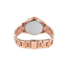 FOSSIL Womens Watch Stella, 37 mm, Case Size, Quartz Movement, Stainless Steel Strap, Rosegold